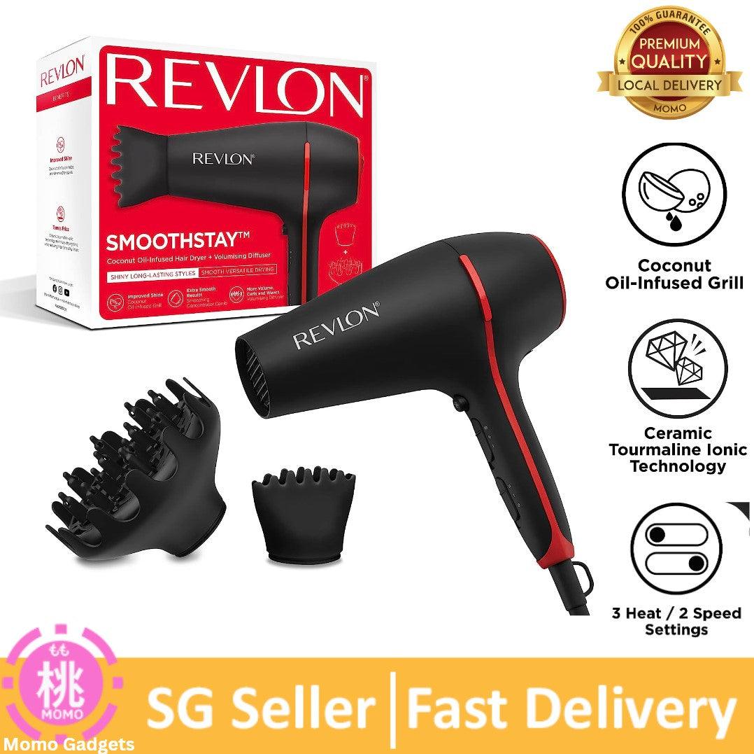 Revlon SmoothStay Coconut Oil Infused Hair Dryer | for Smooth, Shinier Hair