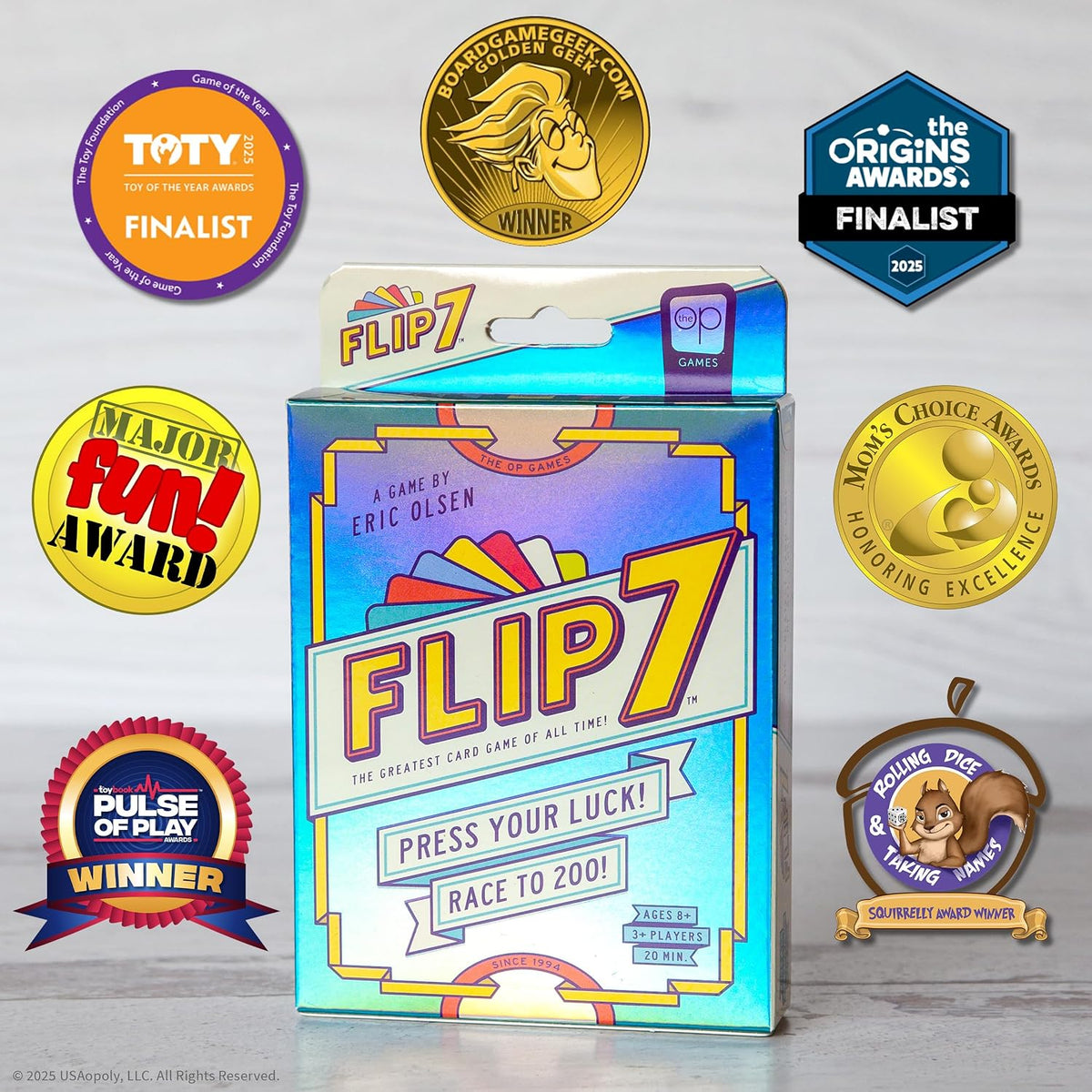 Flip 7, The Ultimate Blend of Press Your Luck and Strategy, Fast-Paced Addictive Card Game