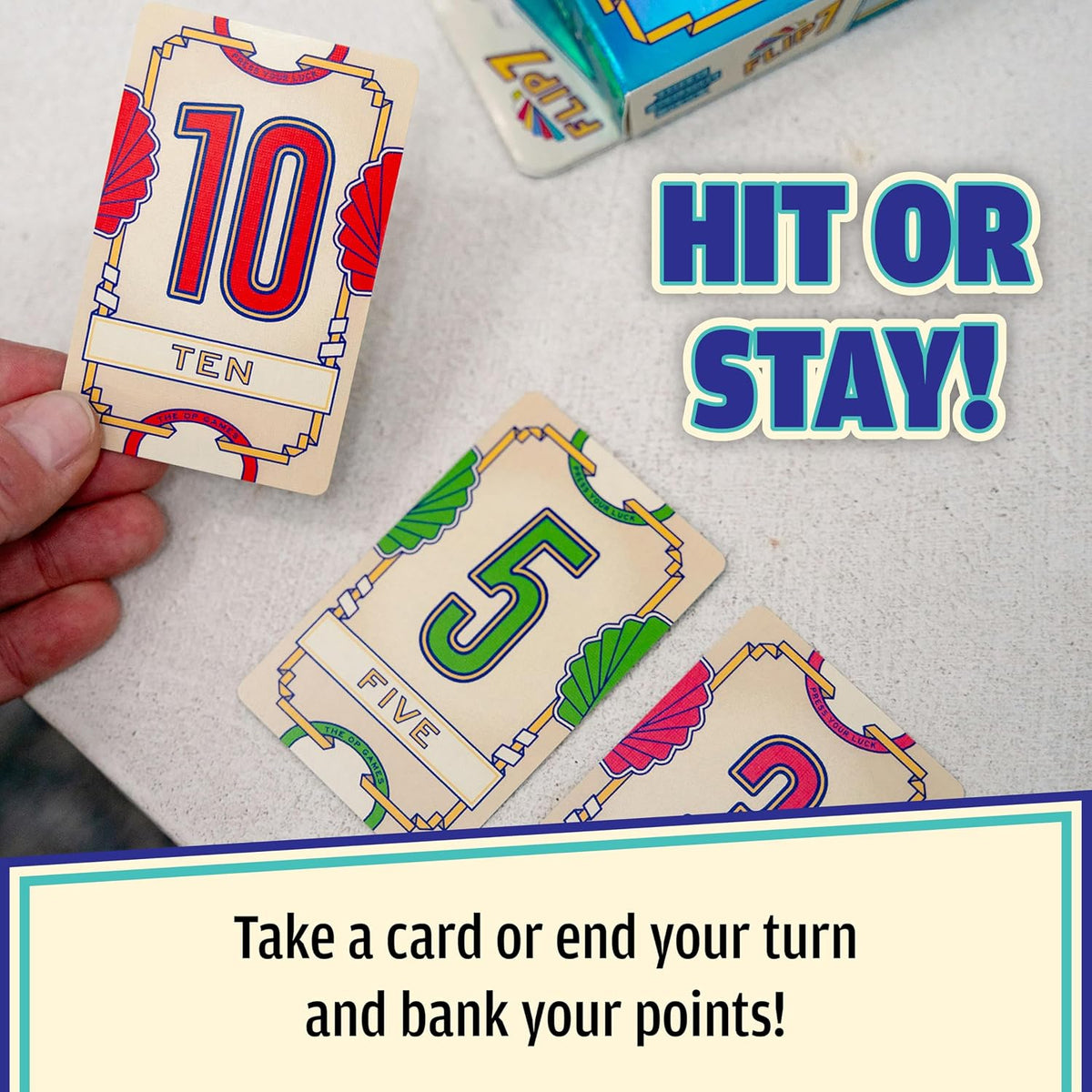 Flip 7, The Ultimate Blend of Press Your Luck and Strategy, Fast-Paced Addictive Card Game