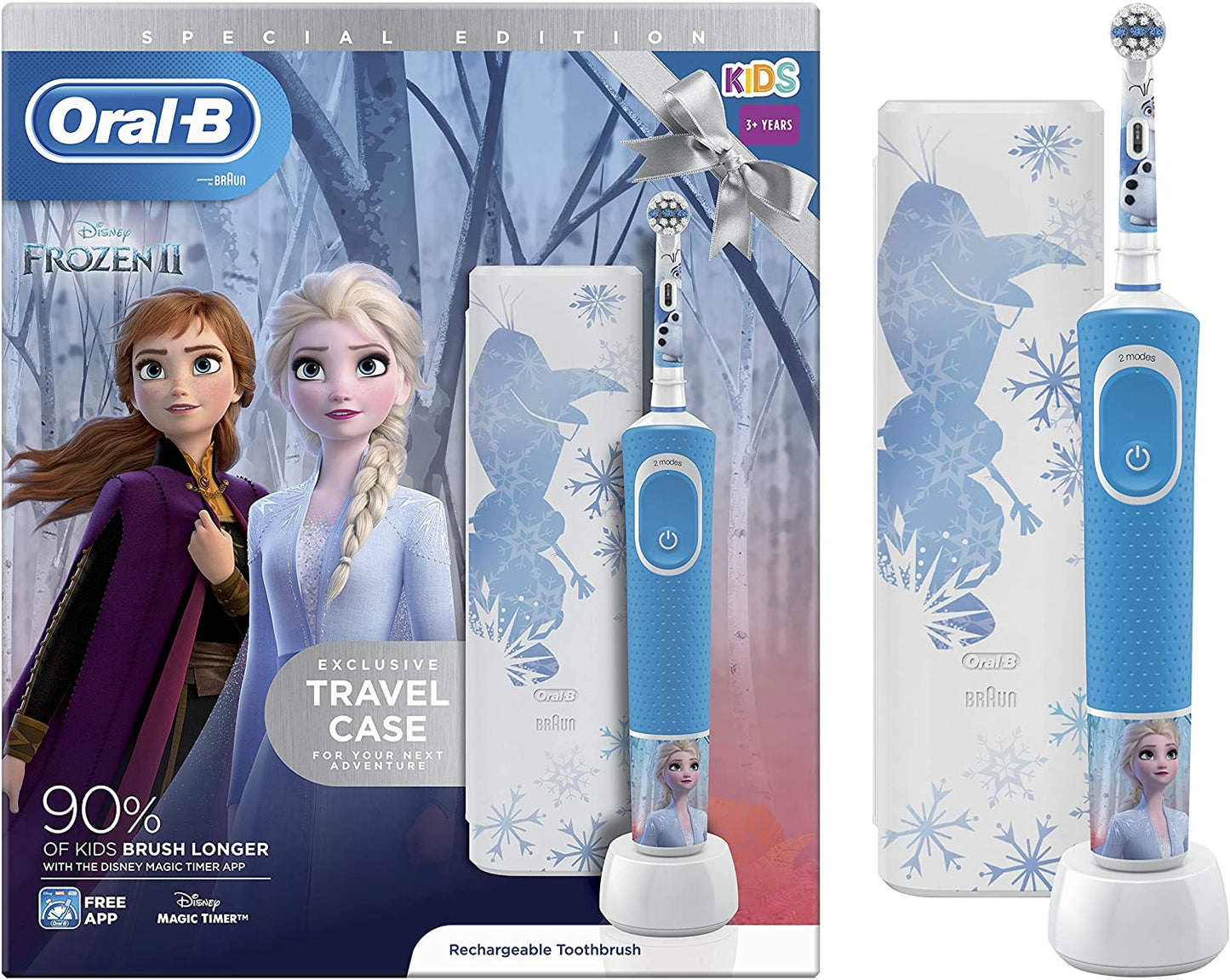 Oral B Kids Electric Rechargeable Toothbrush for Kids Featuring Disney Characters