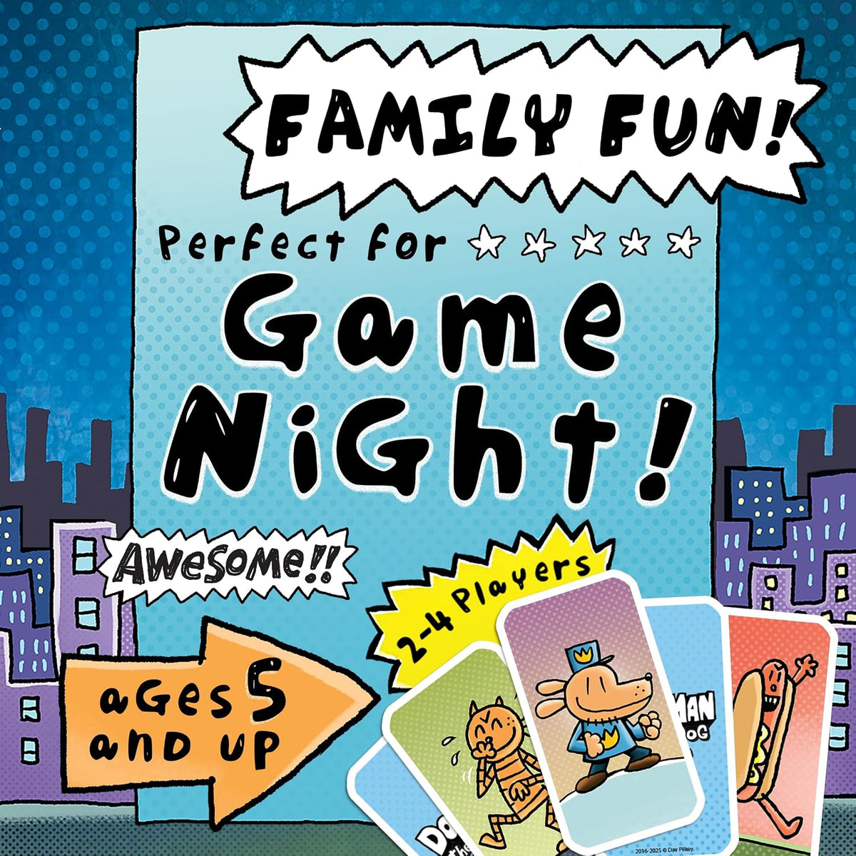 Dog Man detective card game - dog man detective dog parent-child casual party board game