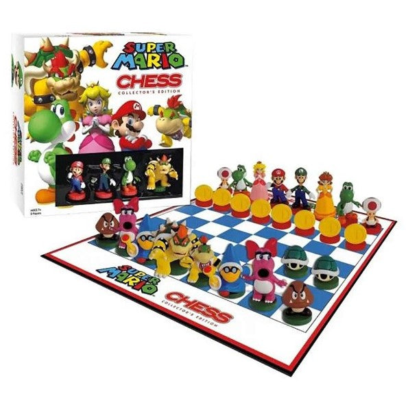 Super Mario Chess Set | 32 Custom Scuplt Chesspiece for 2 players Including Iconic Characters