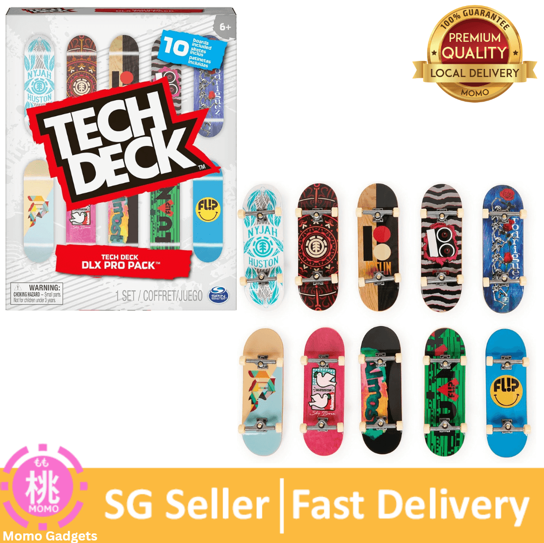 TECH DECK, Sk8shop Fingerboard Bonus Pack, Collectible and Customizable Mini Skateboards (Styles May Vary)