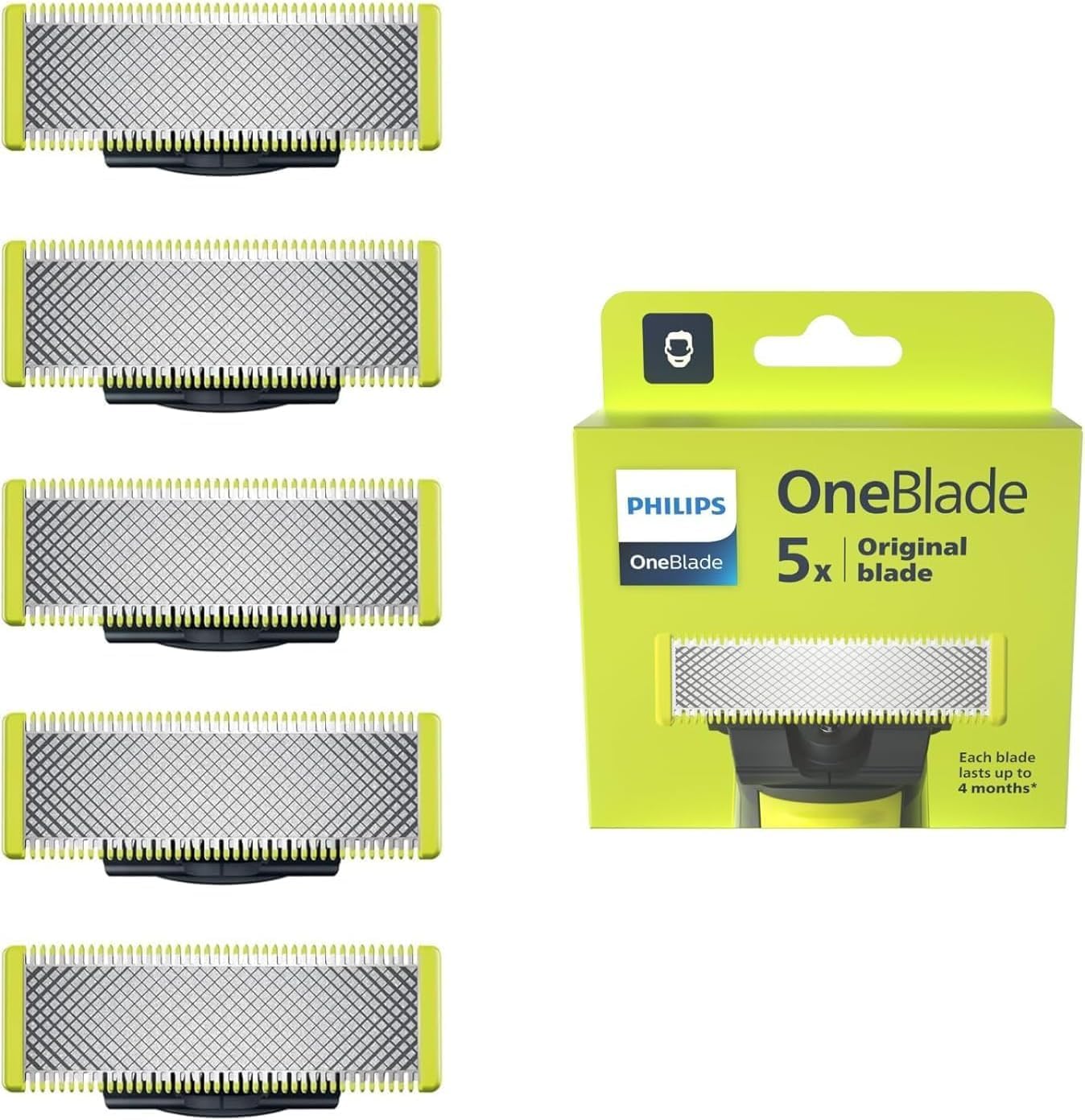 Philips Norelco OneBlade Replacement Blade, Multi,  ( 4 counts, 3 counts and 2 counts option )