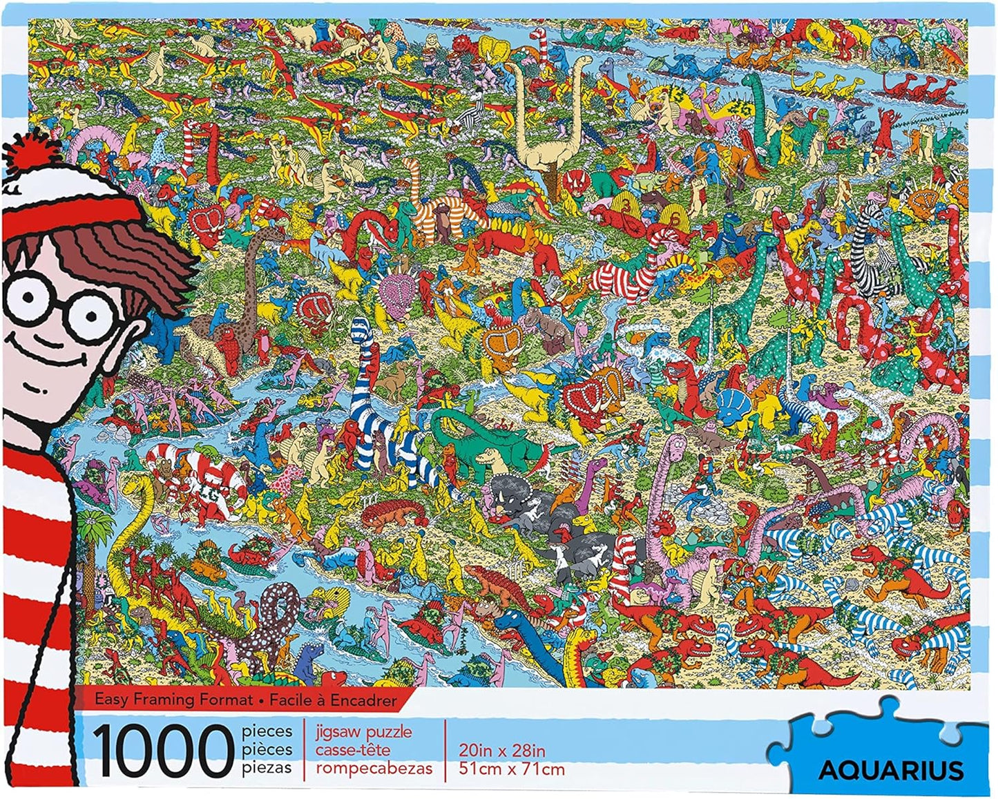 Aquarius Where's Waldo (3000/1000 Piece Jigsaw Puzzle) - Officially Licensed Where's Waldo Merchandise & Collectibles