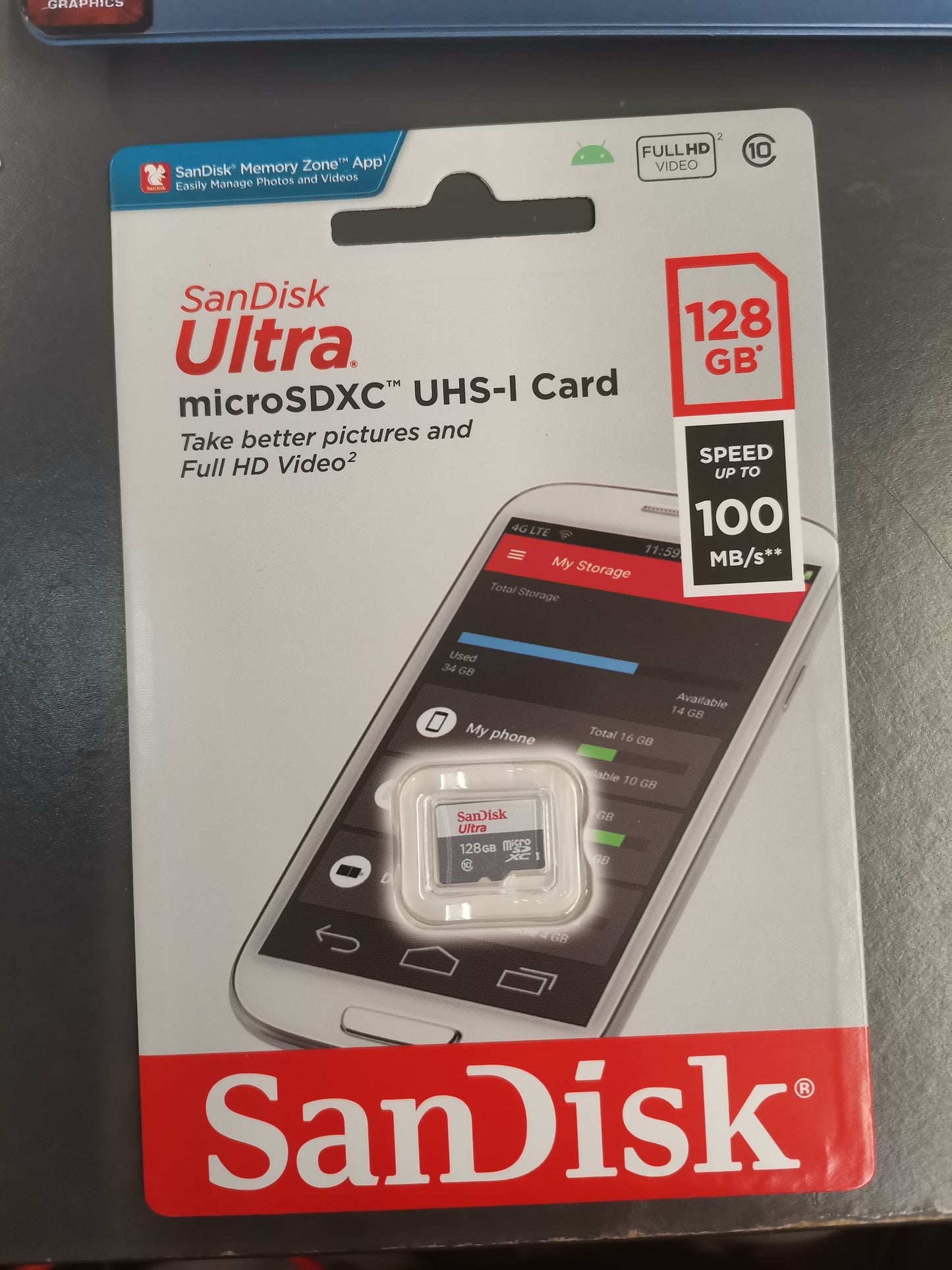 San Disks Ultra 64GB / 128GB / 256GB MicroSDXC UHS-I Card ( colour may varies )