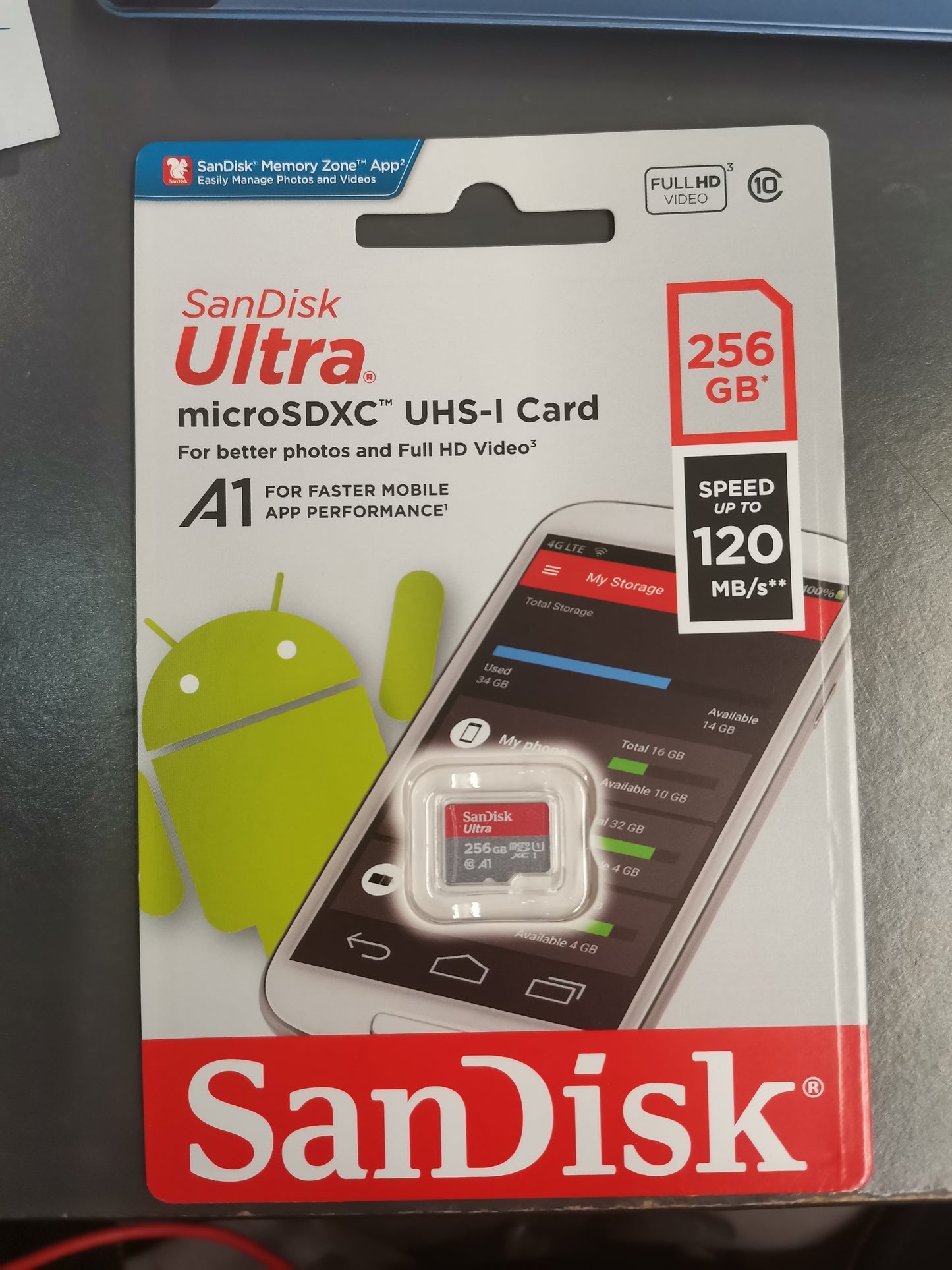 San Disks Ultra 64GB / 128GB / 256GB MicroSDXC UHS-I Card ( colour may varies )