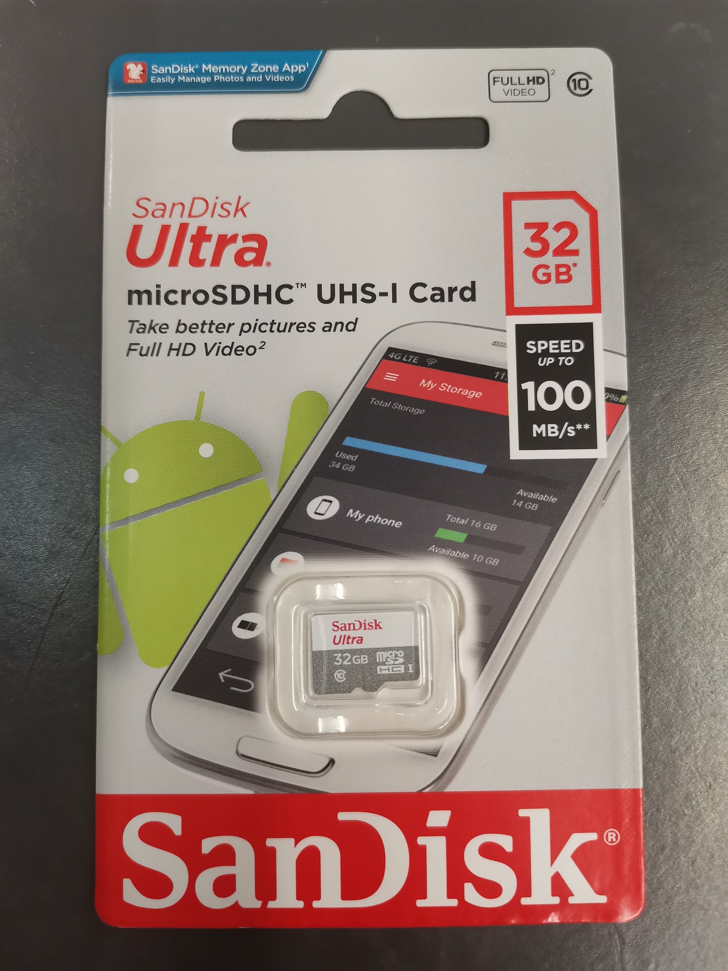 San Disks Ultra 64GB / 128GB / 256GB MicroSDXC UHS-I Card ( colour may varies )