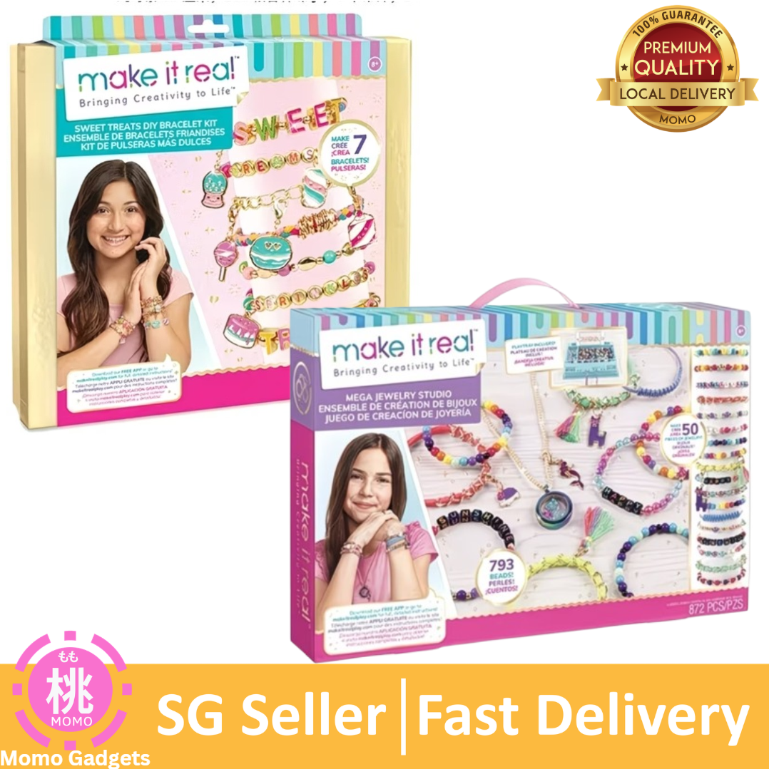Make It Real: Neo-Brite Chains & Charms Kit-Create 10 Unique Cord&Tassel Charm Bracelets,195 Pieces/280 Piece/872 Piece