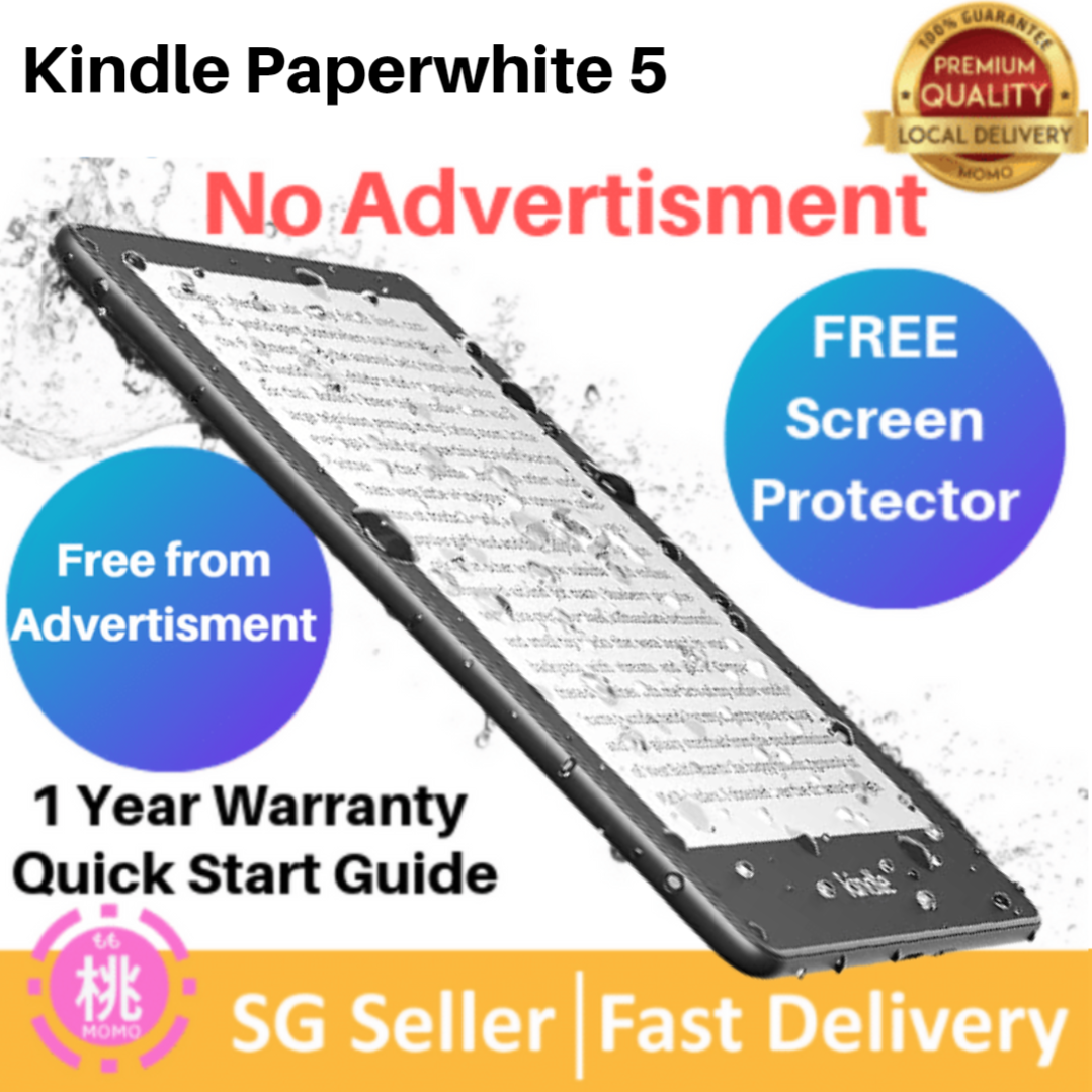 All new Kindle Paperwhite 5 11th Gen No advertisement – Now with a 6.8" display and adjustable warm light