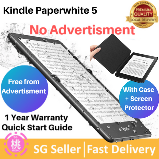 All new Kindle Paperwhite 5 11th Gen No advertisement – Now with a 6.8" display and adjustable warm light