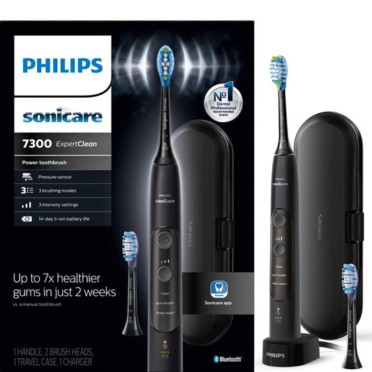 Philips Sonicare ExpertClean 7500 Bluetooth Rechargeable Electric Toothbrush with 3 intensities and 4 modes - Momo Gadgets