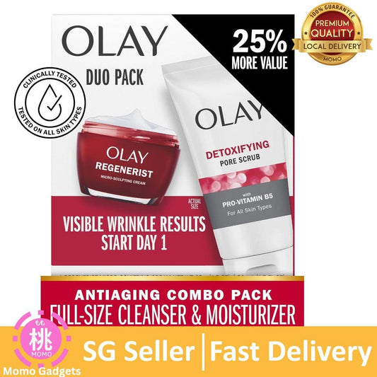 Olay Regenerist Advanced Anti Aging, Duo Pack, Cleanser 150 mL, Moisturizer 50 mL