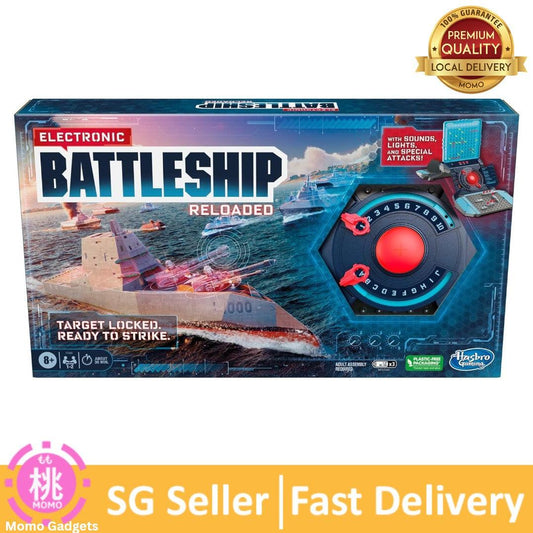 Electronic Battleship Board Game for Kids Ages 8 and Up, 1-2 Players, Strategy Naval Combat Game, Board Games for Kids and Families