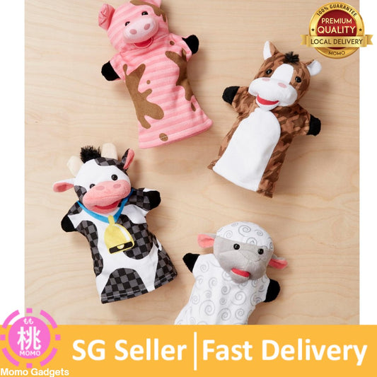 Animal Hand Puppets Puppet Set , option of Zoo Friends / Farm Friends or Safari Buddies
