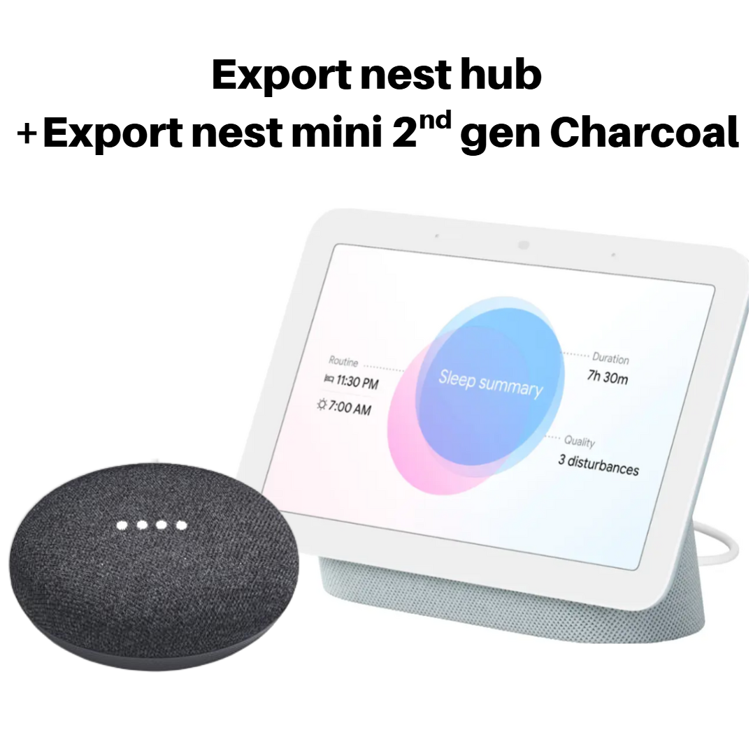 Google Nest Hub 2nd Gen with Google Assistance - with Google Nest Mini Bundle
