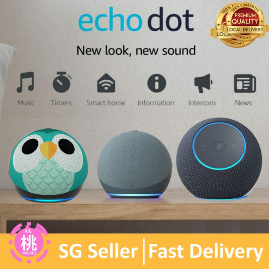 All New Echo dot max, Echo Dot 5, with Clock , echo glow, echo dot 4 Option | Bigger vibrant sound in a compact smart speaker with Alexa