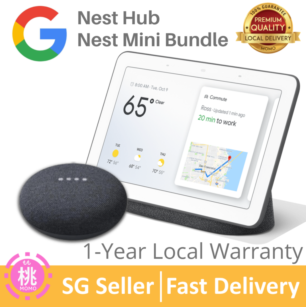 Google Nest Hub 2nd Gen with Google Assistance - with Google Nest Mini Bundle