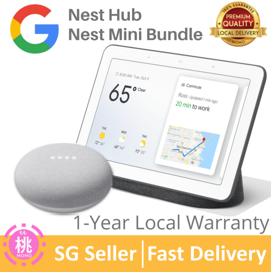 Google Nest Hub 2nd Gen with Google Assistance - with Google Nest Mini Bundle