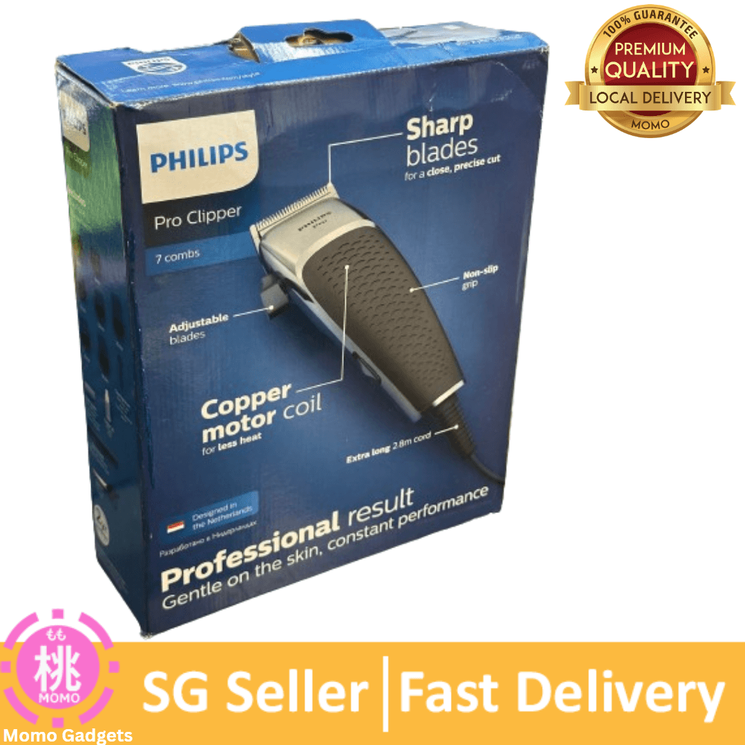 Philips Series 5000 Professional Hair & Beard Clipper, Linear Motor with Adjustable Blades and Close Precision - HC5100