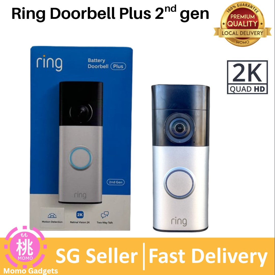 Ring Video Doorbell Plus / Ring doorbell plus 2nd Gen improved 4-second color video previews plus easy installation, and enhanced wifi