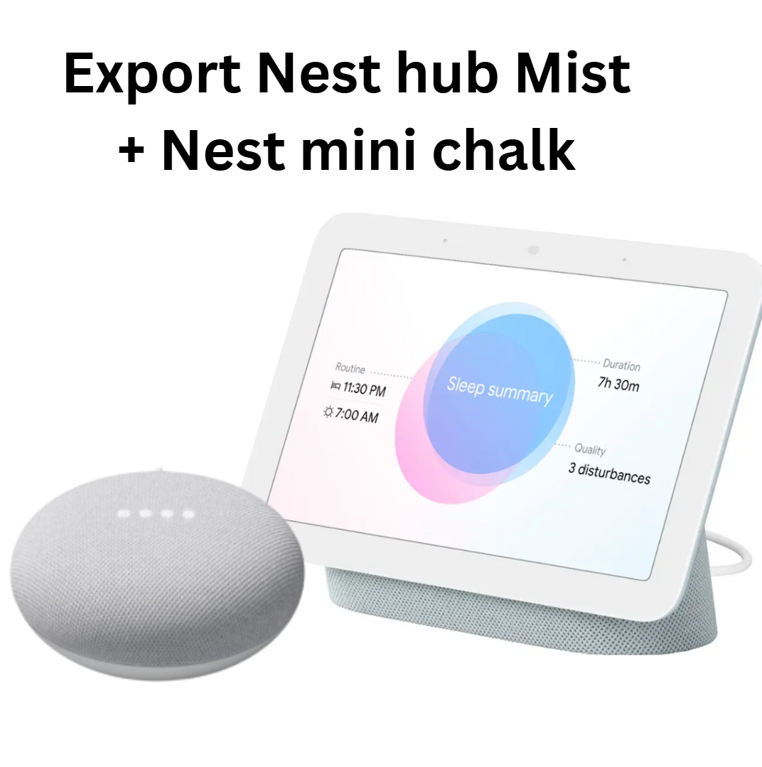 Google Nest Hub 2nd Gen with Google Assistance - with Google Nest Mini Bundle