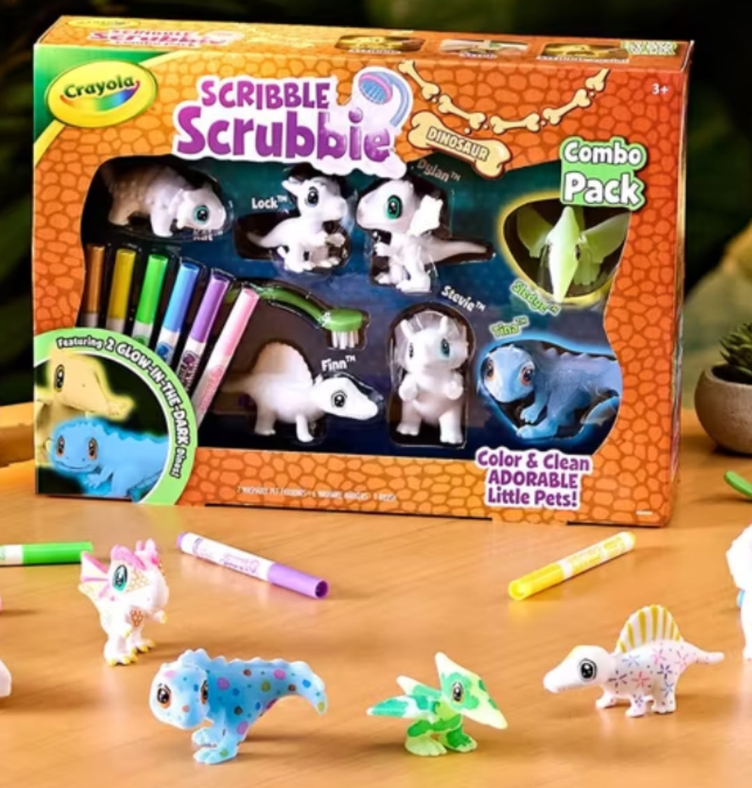 Crayola Scribble Scrubbie Peculiar Pets, Pet Care Toy, Includes Working Tub & Washable Markers