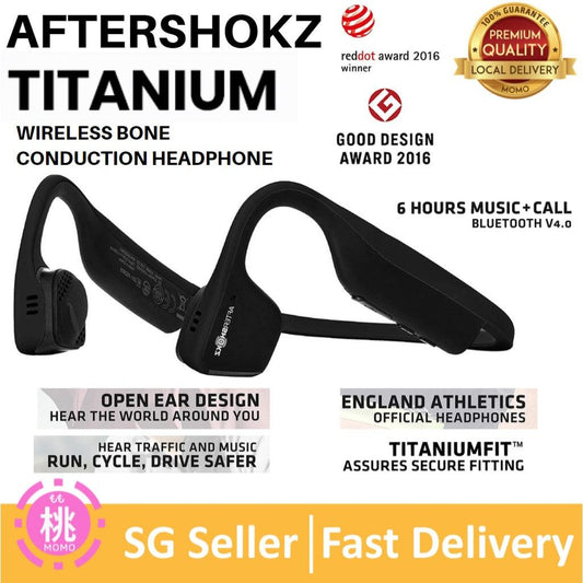 AFTERSHOKZ Titanium Bone Conduction Wireless Bluetooth Headphones - Momo Gadgets