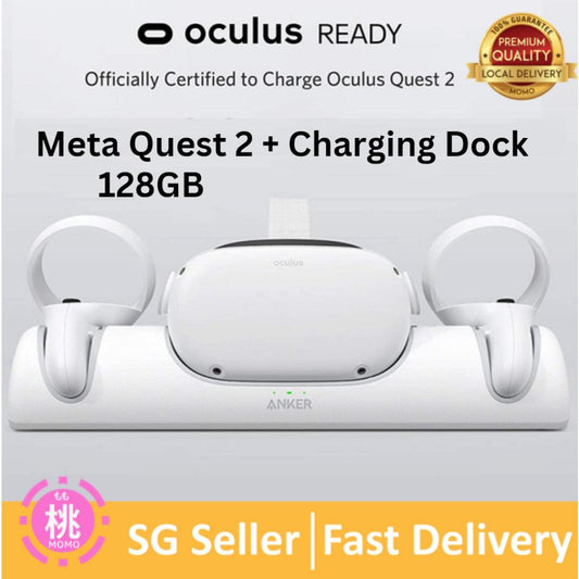 Anker Charging Dock for Oculus Quest 2, Oculus Certified Charging Station Stand Set - Momo Gadgets