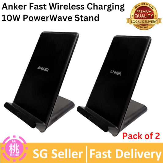 Anker Fast Wireless Charging upgraded, 10W PowerWave Stand (A2524) - Momo Gadgets