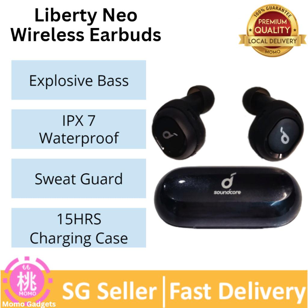 Anker's Soundcore Liberty Neo True Wireless Earbuds, 2019 Upgraded Version , Pumping Bass, Stereo Calls, Noise Isolation - Momo Gadgets