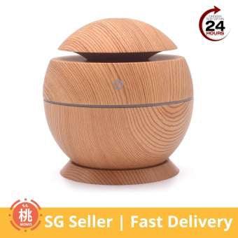 Aroma Therapy Diffuser Fragrance Humidifier, USB powered with LED (Wood grain) - Momo Gadgets