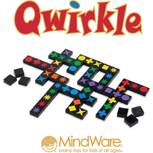 Asmodee Mindware | Qwirkle Board Game | Ages 5+ | 2-4 Players | 45 Minutes Playing Time - Momo Gadgets