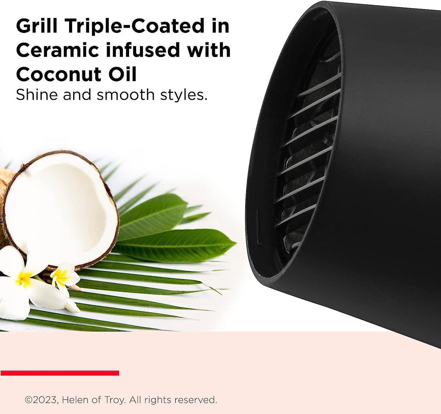 Revlon SmoothStay Coconut Oil Infused Hair Dryer | for Smooth, Shinier Hair