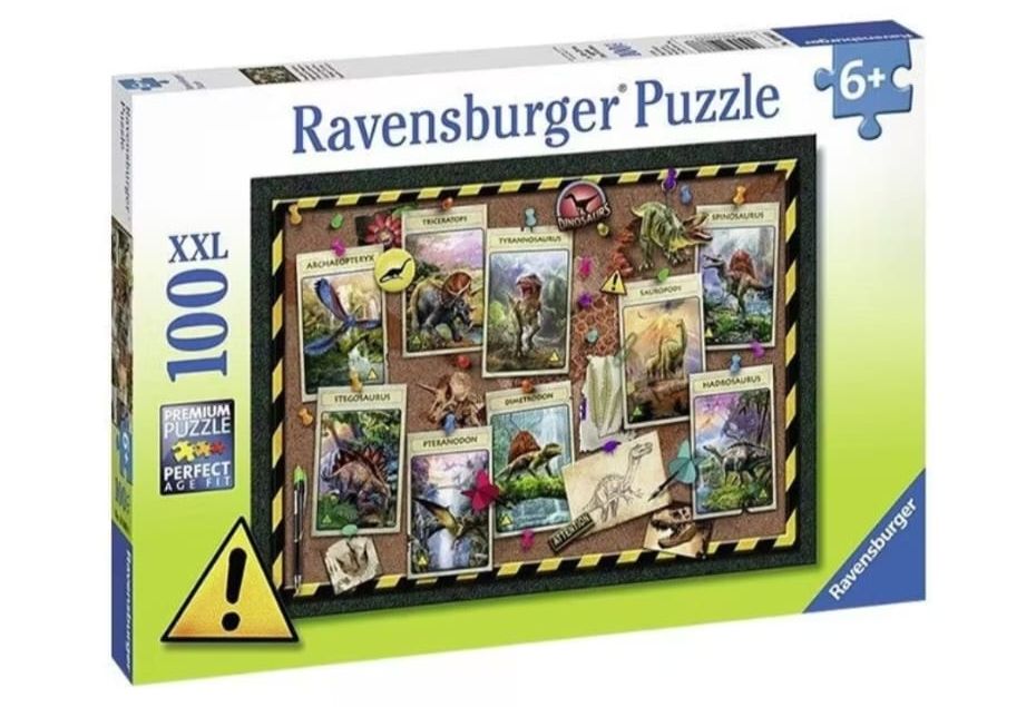 Ravensburger Realm of the Giants Dinosaur 100/200/3X49 Piece Jigsaw Puzzle for Kids