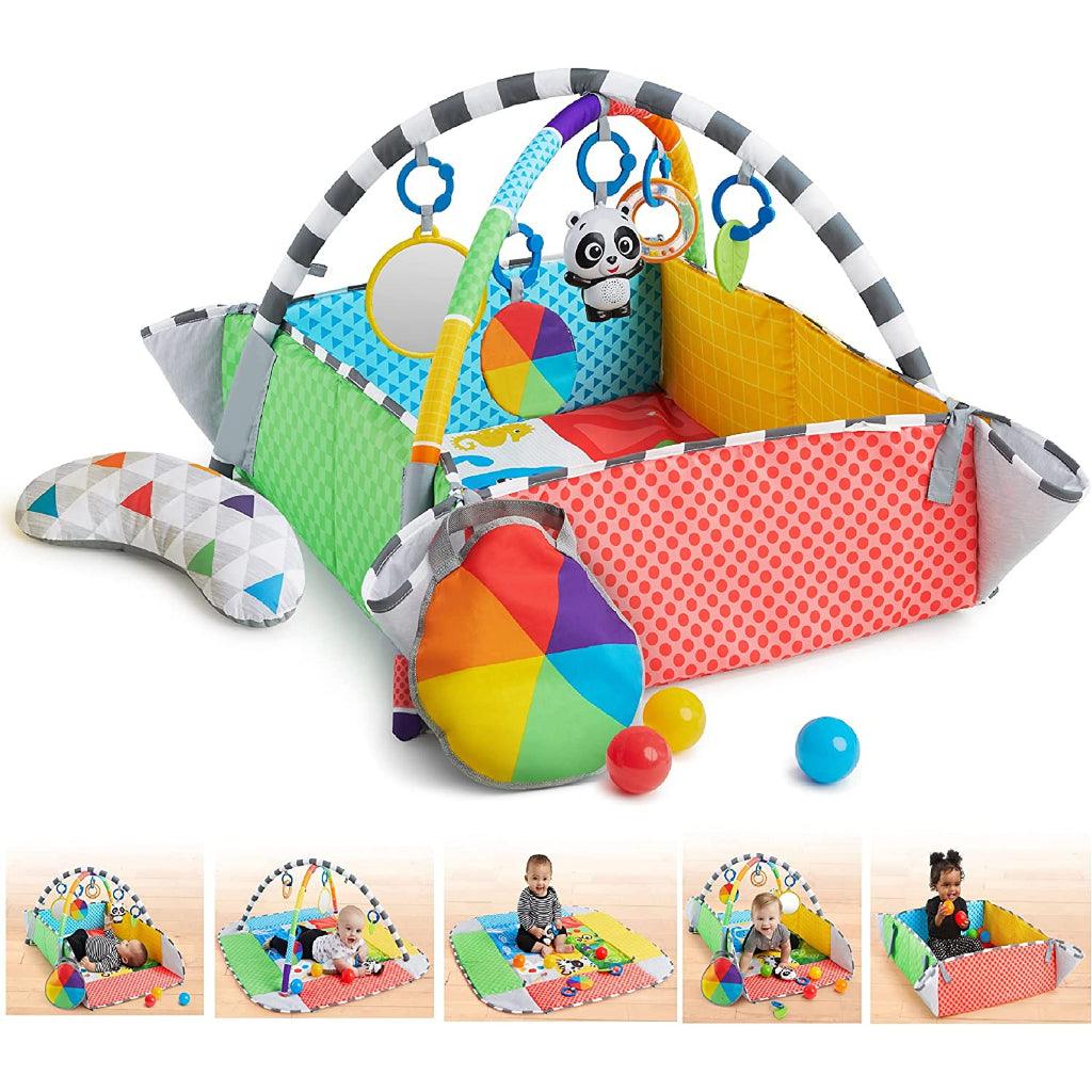 Baby Einstein 5 in 1 Playspace Activity Play Mat & Ball Pit Gym with Music Age Newborn+ - Momo Gadgets