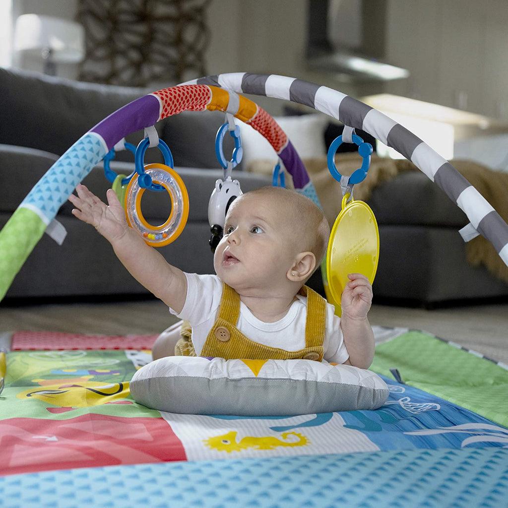 Baby Einstein 5 in 1 Playspace Activity Play Mat & Ball Pit Gym with Music Age Newborn+ - Momo Gadgets