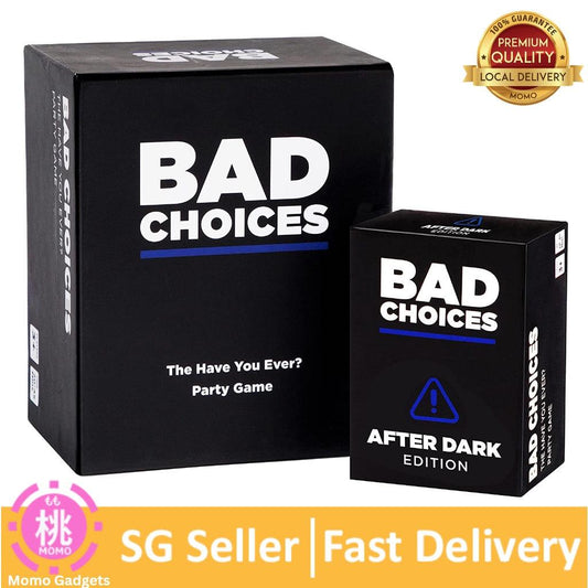 BAD CHOICES - The Have You Ever? Game + After Dark Edition Set - Momo Gadgets