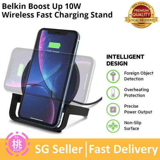 Belkin Boost Up Wireless Charging Stand 10W, Fast Wireless Charger - Momo Gadgets