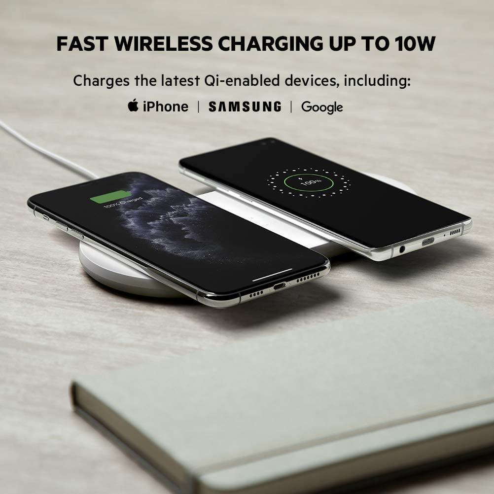 Belkin Dual Wireless Charger (Dual Wireless Charging Pad 10W / 15W) - Momo Gadgets