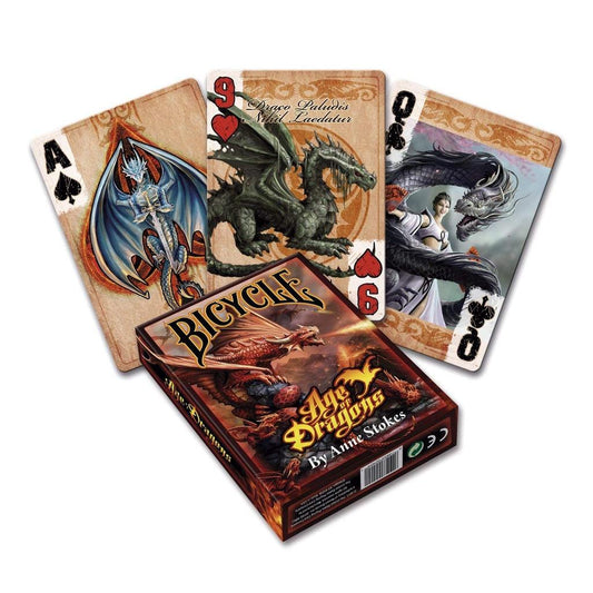 Bicycle Age of Dragons Anne Stokes Standard Poker Playing Cards - Momo Gadgets