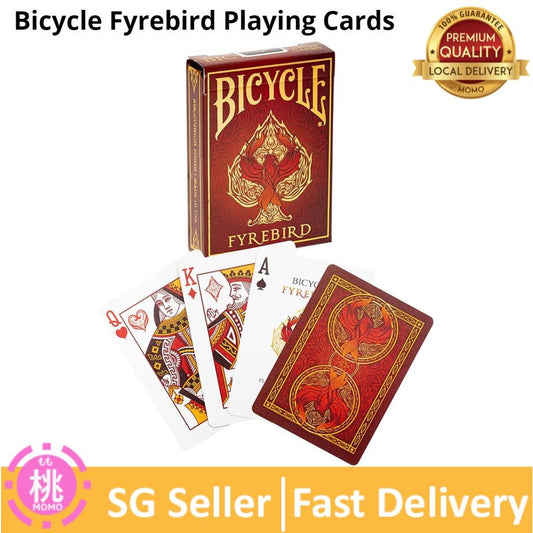 Bicycle Fyrebird Playing Cards, Red - Momo Gadgets