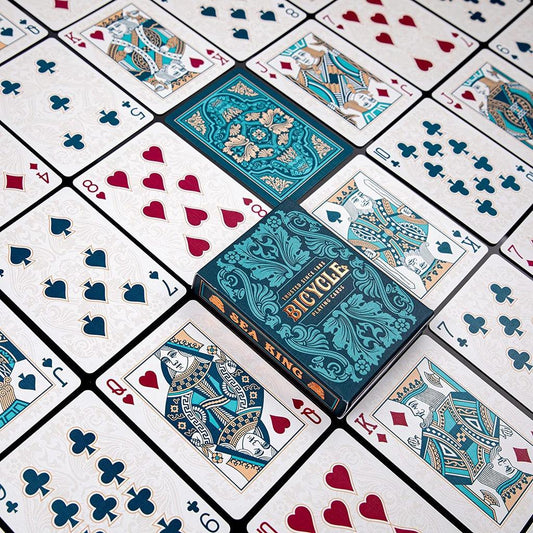 Bicycle Sea King Playing Cards, Blue - Momo Gadgets