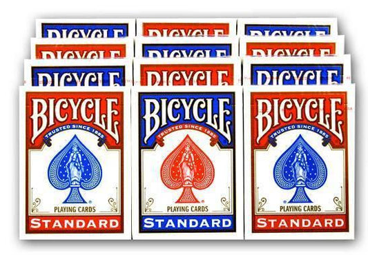 Bicycle Standard Poker Playing Cards ( Jumbo, Rider Back option ) (12 Pack)