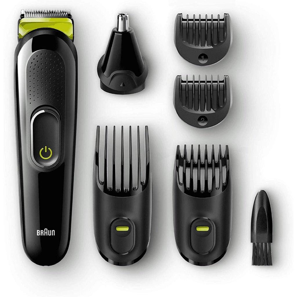 Braun 6-in-1 All-in-one Trimmer 3 MGK3221, Beard Trimmer and Hair Clipper, Ear and Nose Trimmer, Lifetime Sharp Blades - Momo Gadgets