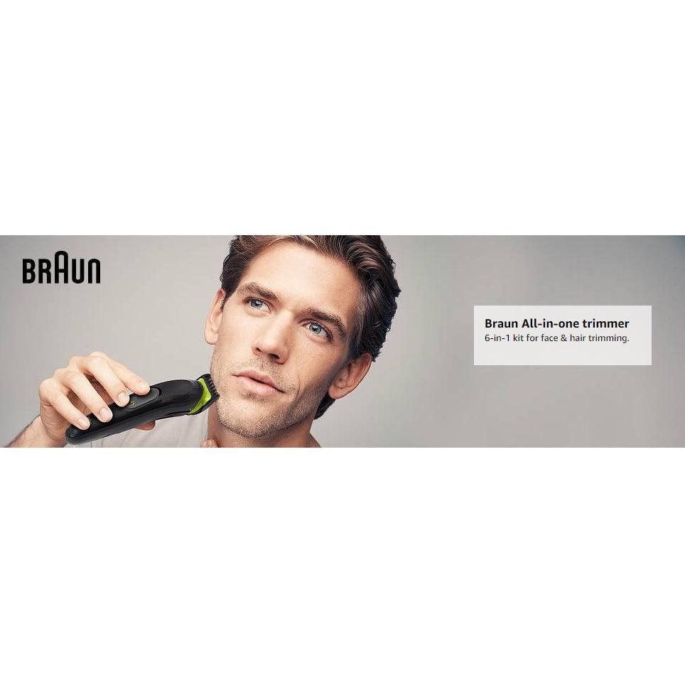 Braun 6-in-1 All-in-one Trimmer 3 MGK3221, Beard Trimmer and Hair Clipper, Ear and Nose Trimmer, Lifetime Sharp Blades - Momo Gadgets