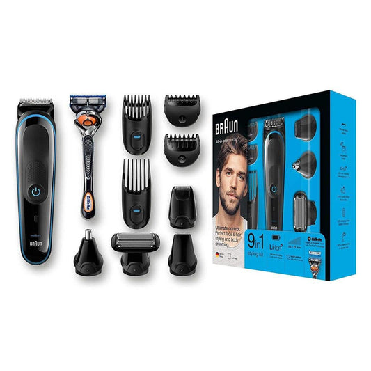 Braun 9-in-1 All-in-One Beard Trimmer MGK5080, Hair Clipper, Body Groomer, Ear and Nose Hair Trimmer - Momo Gadgets