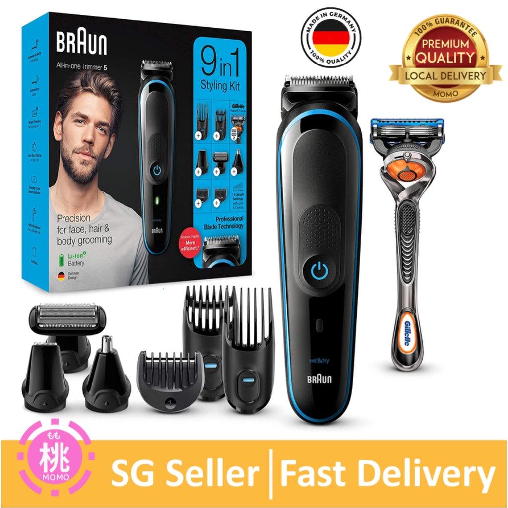 Braun 9-in-1 All-in-one Trimmer 5 MGK5280, Beard Trimmer, Hair Clipper and Body Groomer - Momo Gadgets