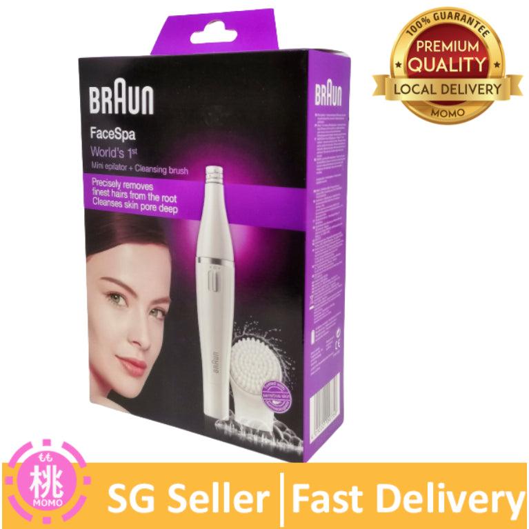 Braun Epilator Face 810 Facial Hair Removal and Facial Cleansing, with Brush and Battery - Momo Gadgets