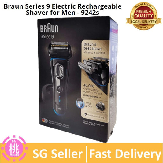 Braun Series 9 Electric Rechargeable Shaver for Men - 9242s - Momo Gadgets